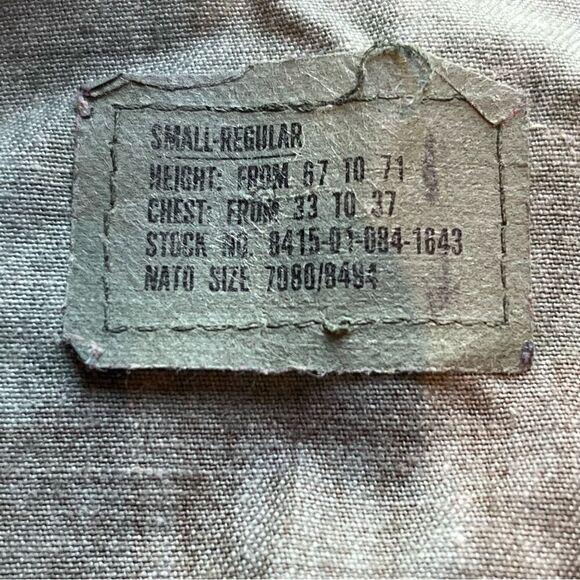 Men's Military Coat U.S. Air Force Woodland Camo Size Small Regular - Picture 3 of 11